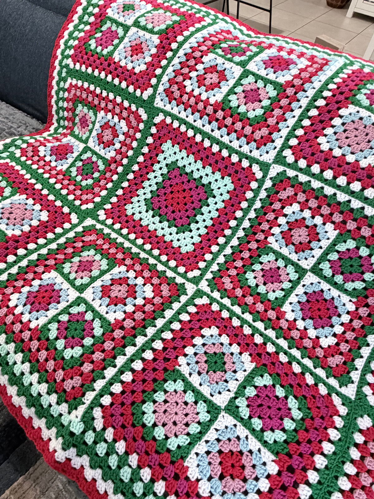 #002 - Family Favourites Large Crocheted Blanket