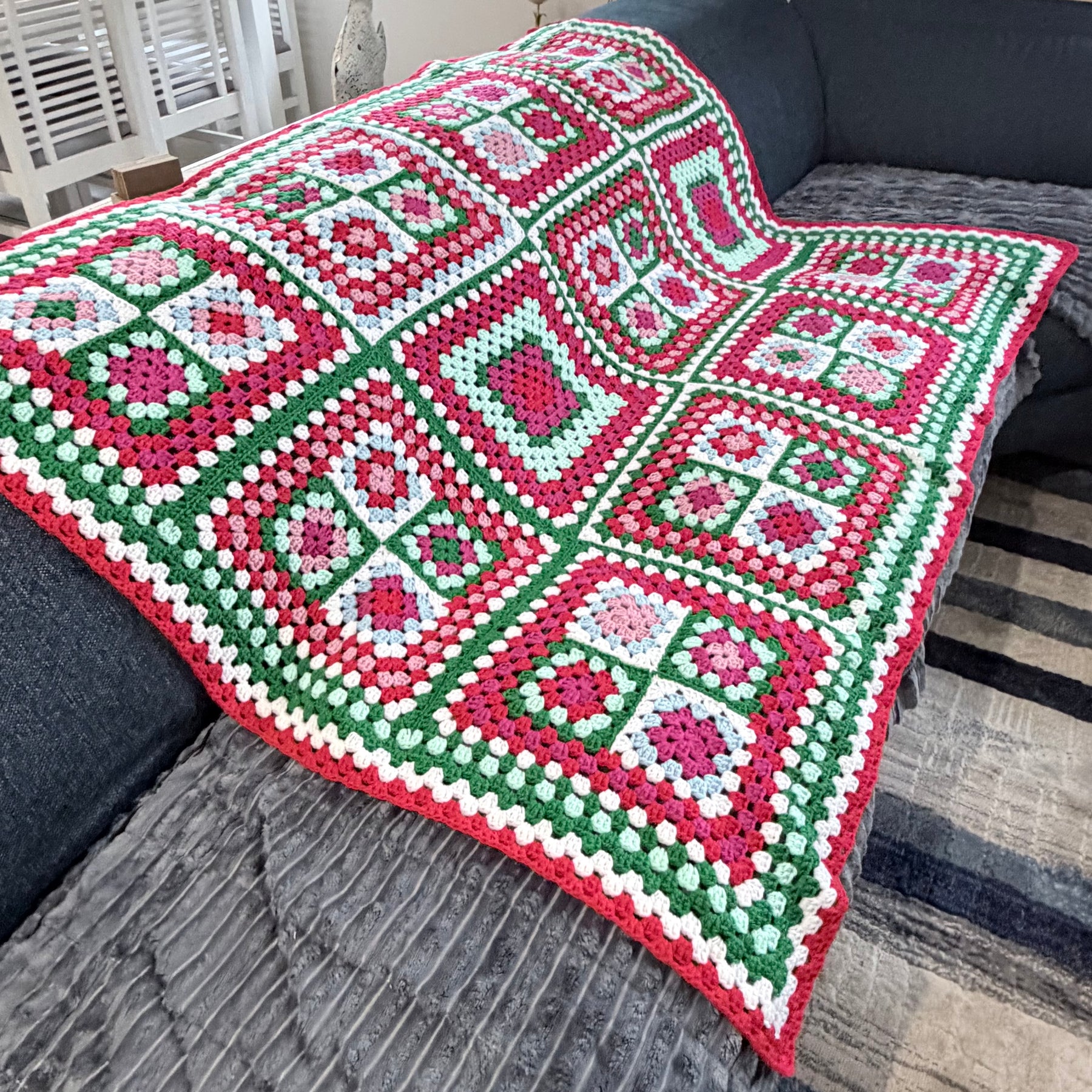 #002 - Family Favourites Large Crocheted Blanket