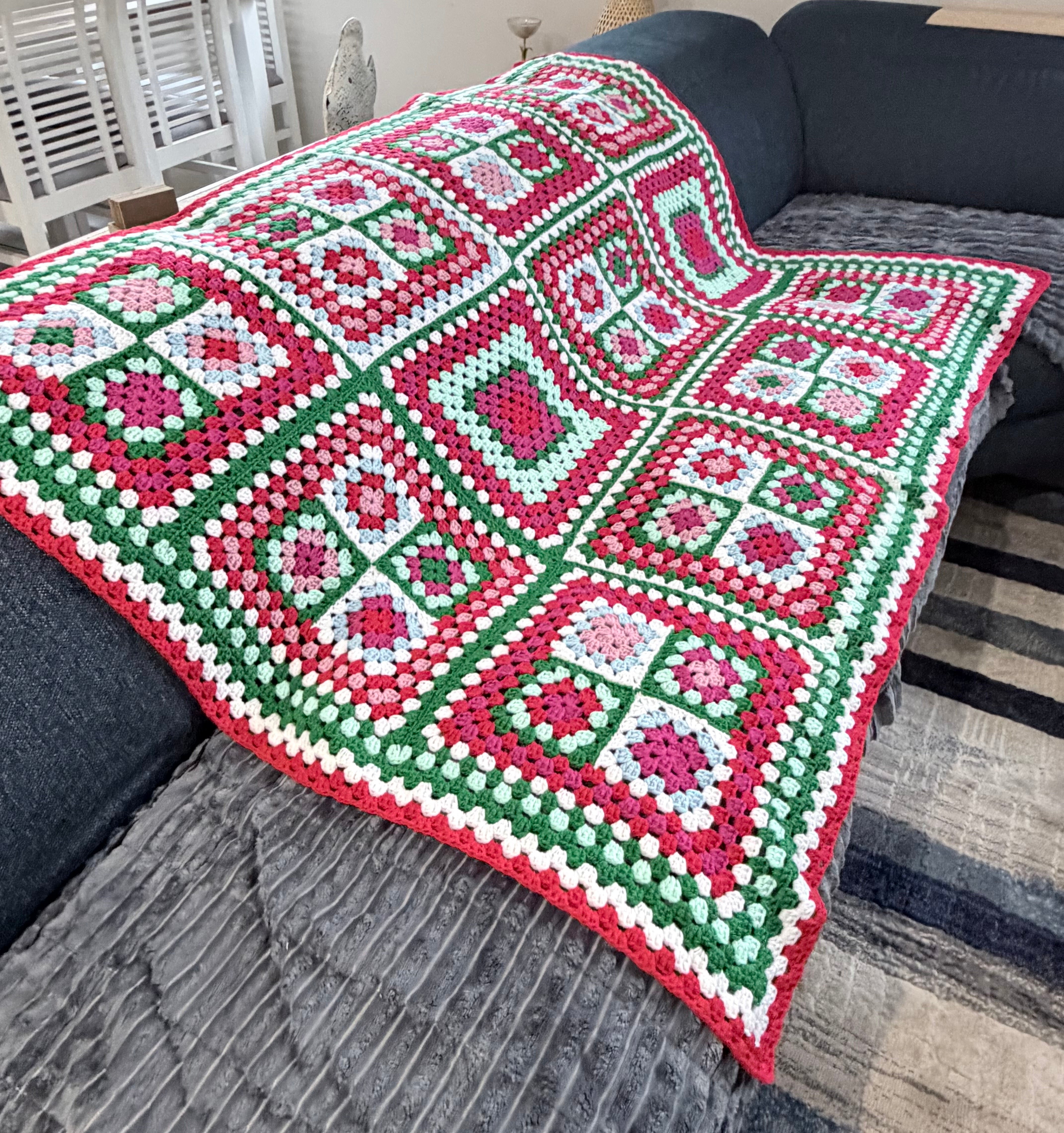 #002 - Family Favourites Large Crocheted Blanket