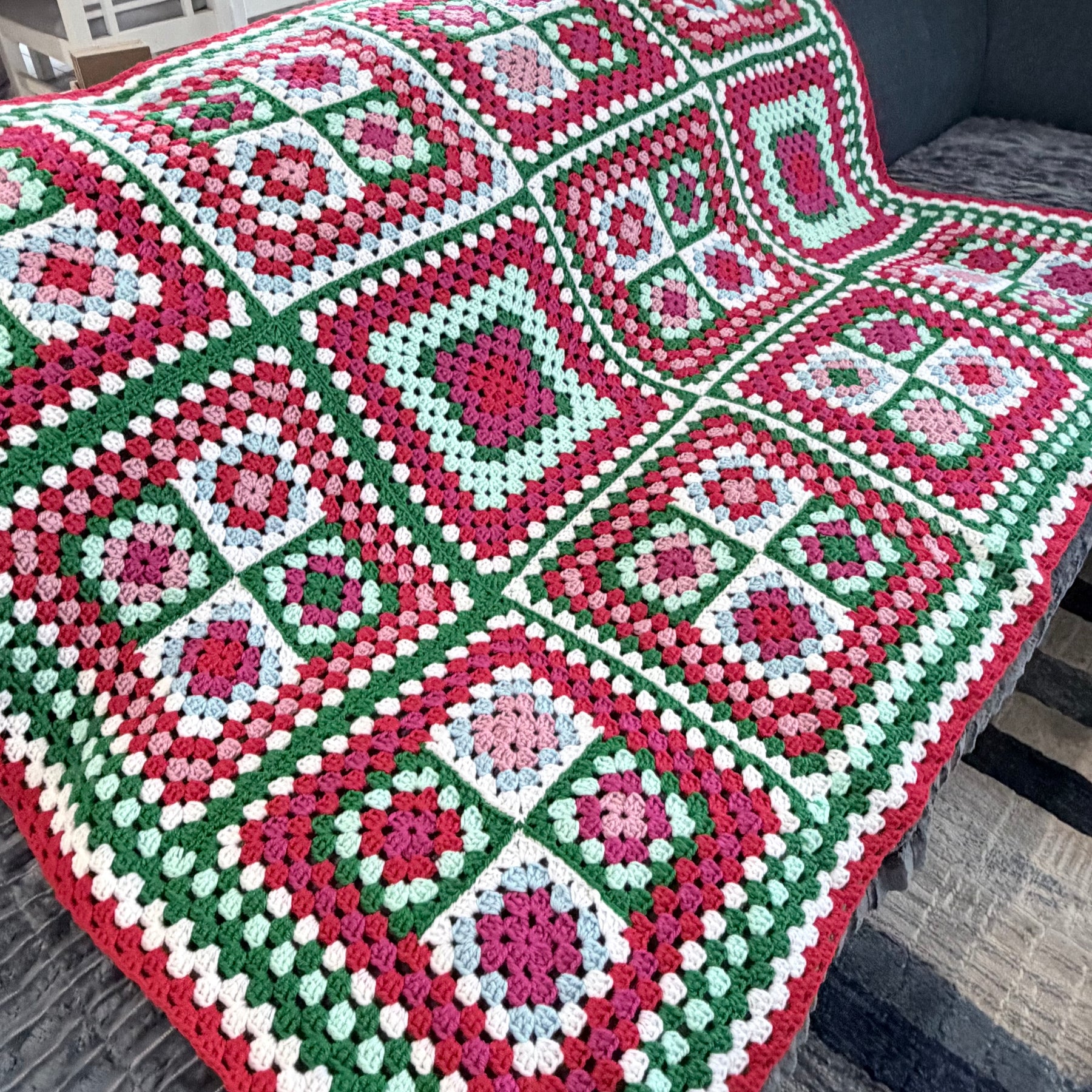 #002 - Family Favourites Large Crocheted Blanket