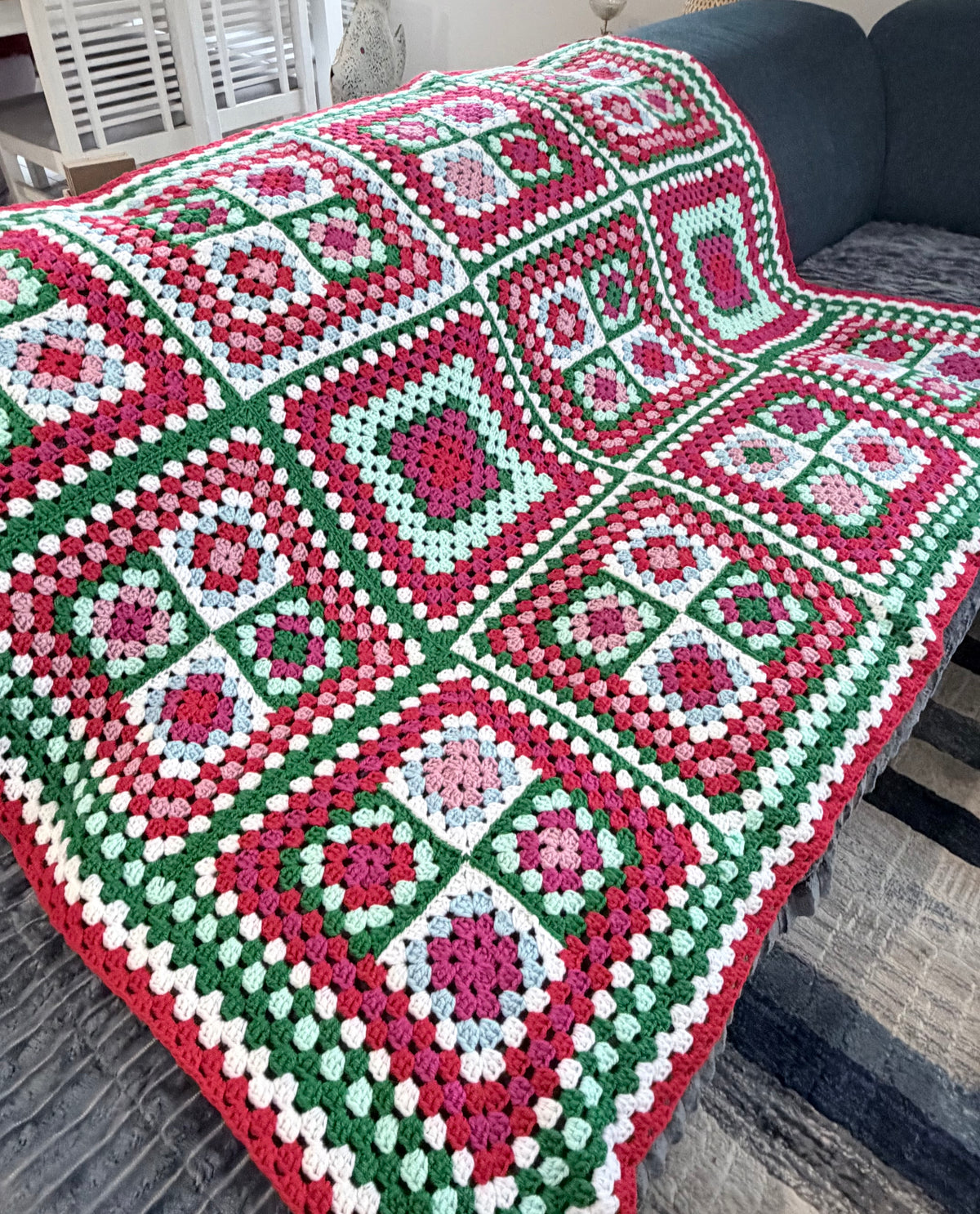 #002 - Family Favourites Large Crocheted Blanket