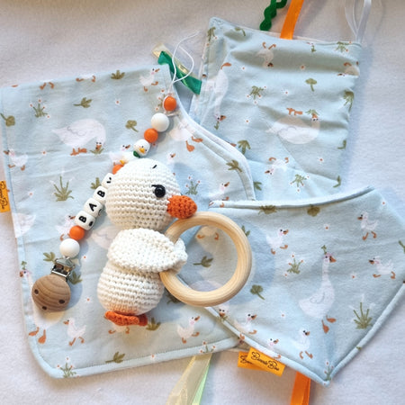 Baby Shower Gift Set, Silly Goose Themed, 5 pce set - E013