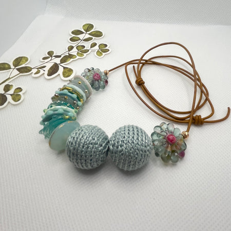 Handmade Adjustable Necklace - Sea Breeze