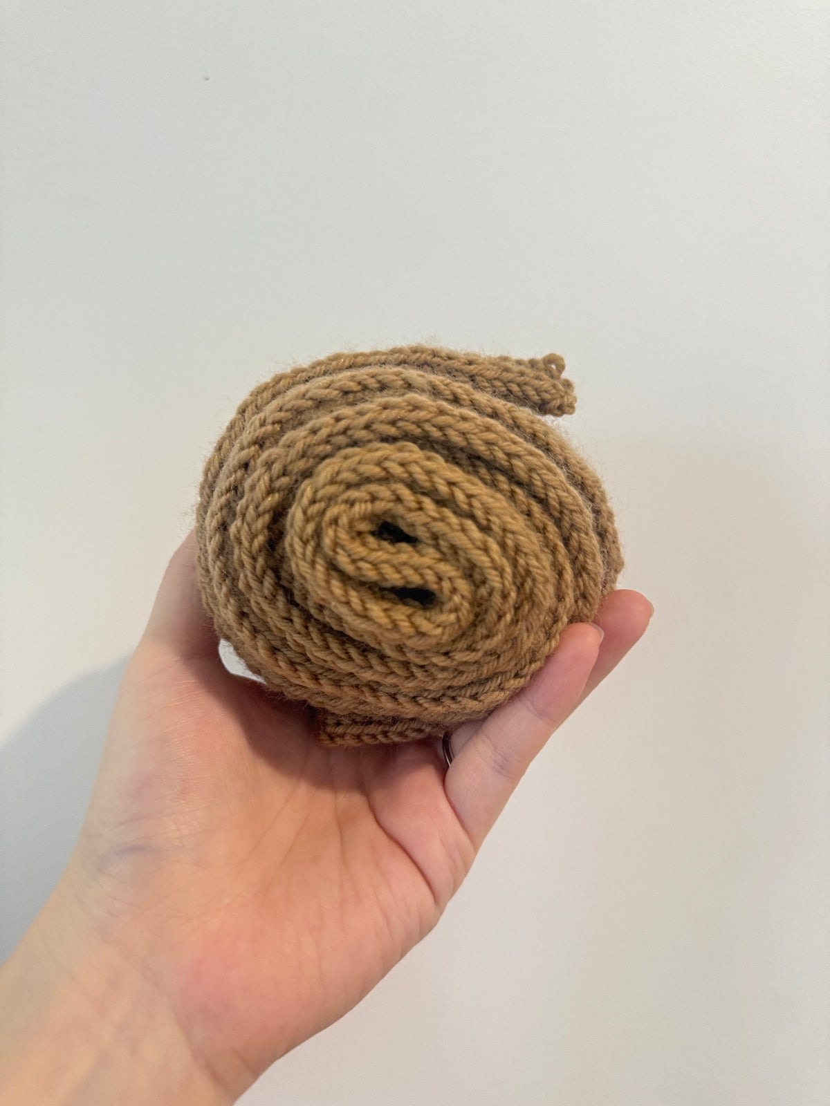 Knitted sophie scarf in camel