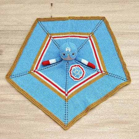 Hand-Knit | Superhero | Security Blanket | Comic | Ready to Ship