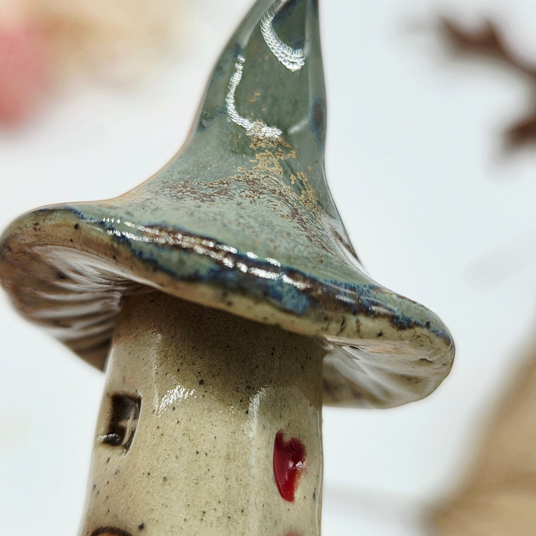 Toadstool Ring Dish Moonlight and Smoke