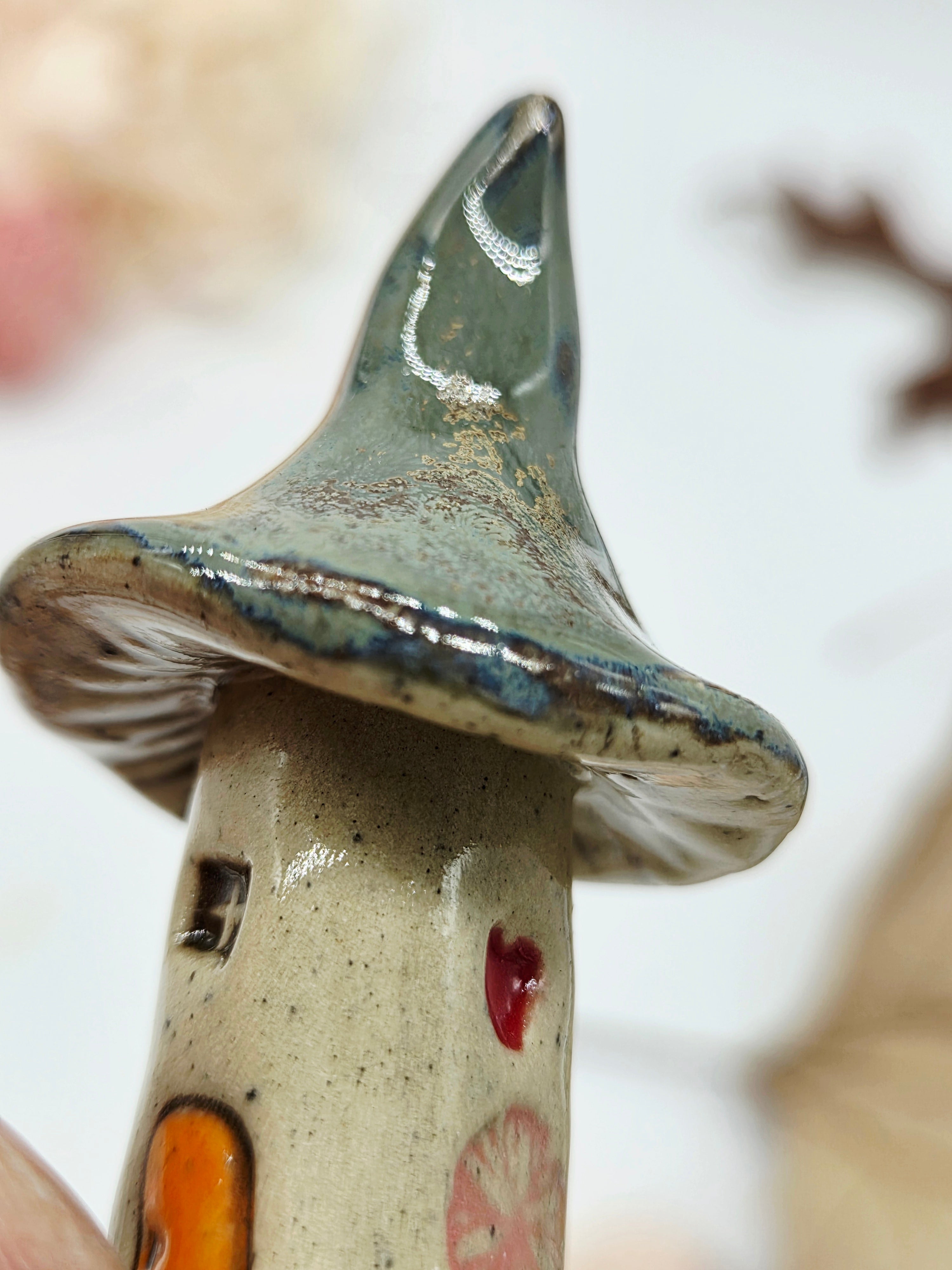 Toadstool Ring Dish Moonlight and Smoke