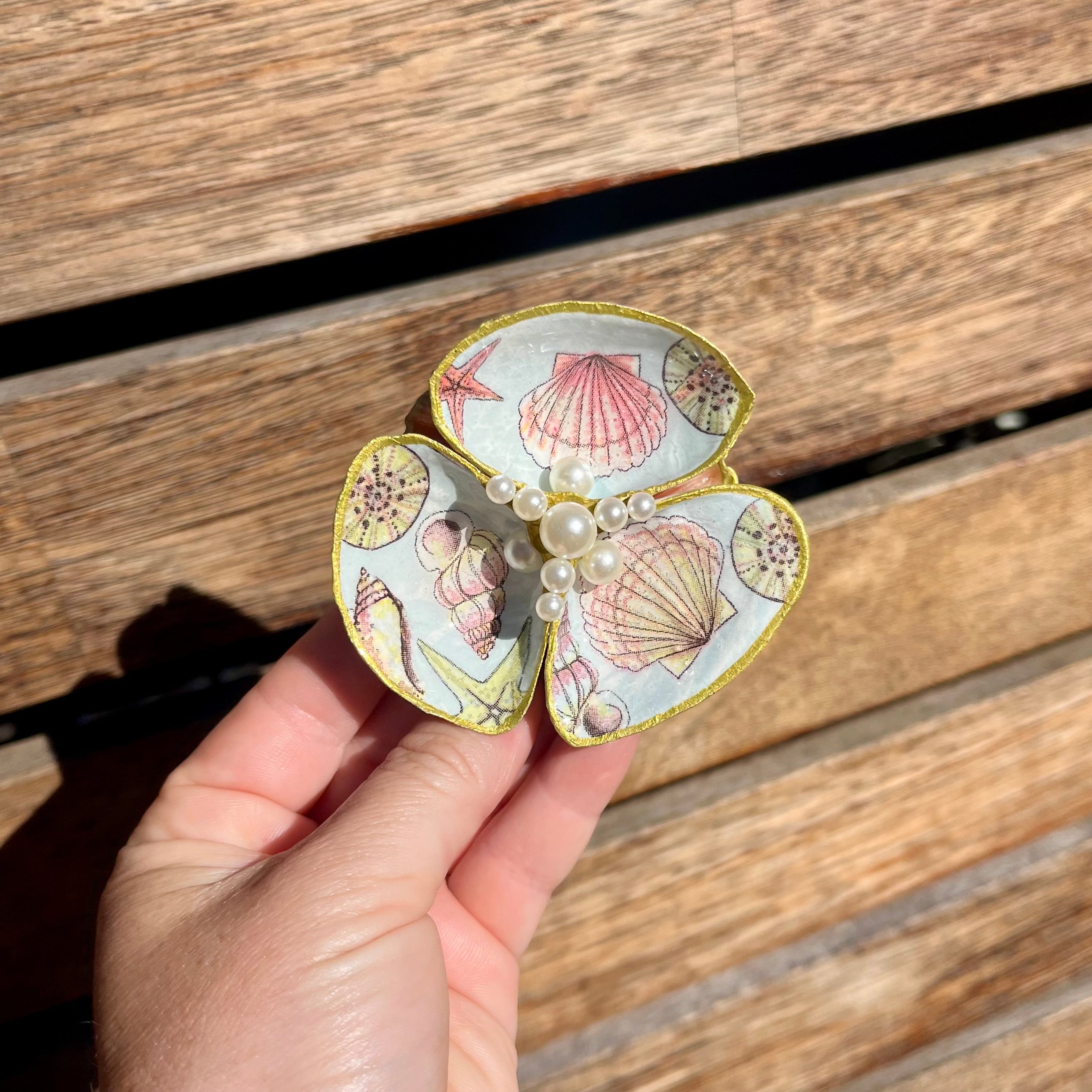 Shell Trinket Tray With Ocean Vibes