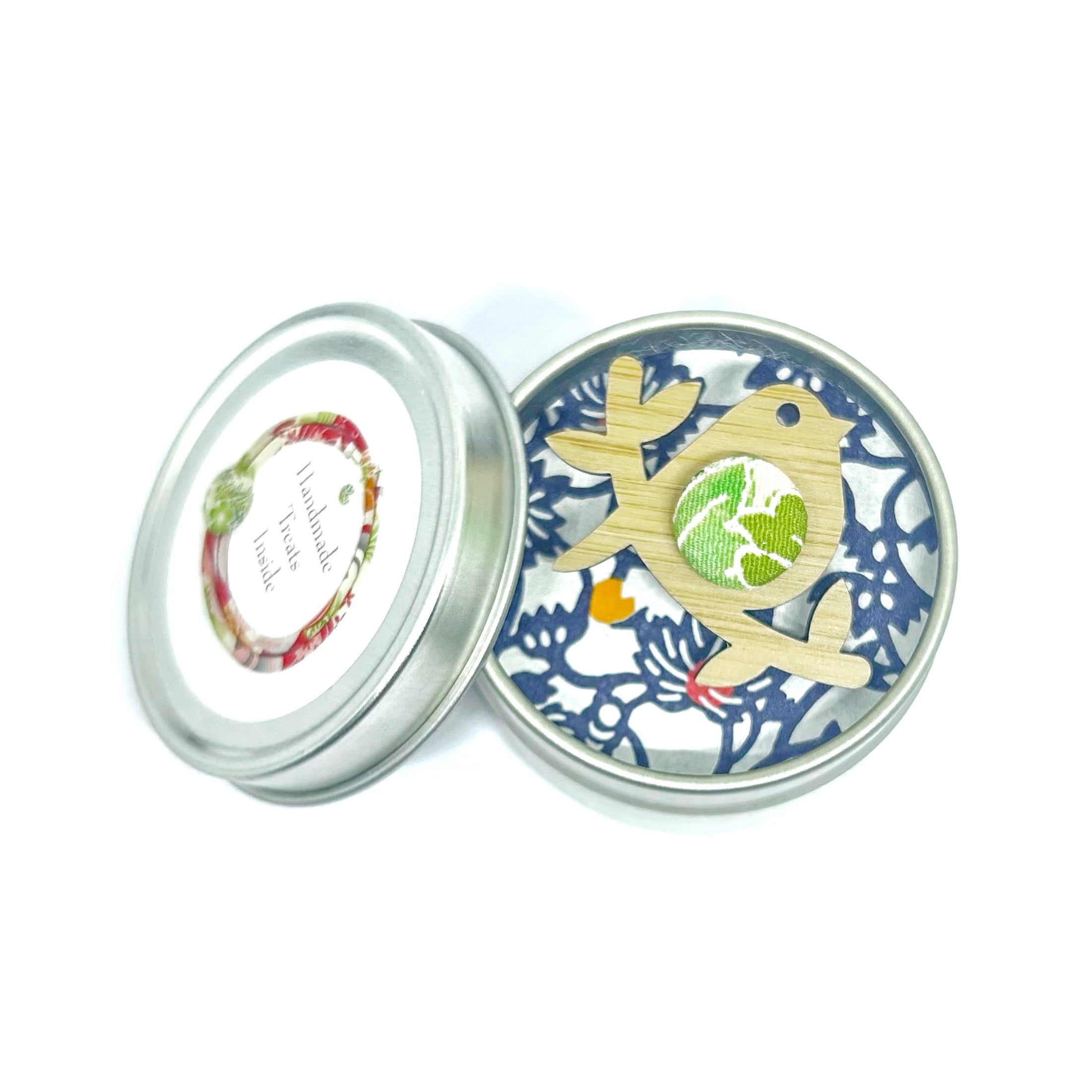 Birdie Brooch Green