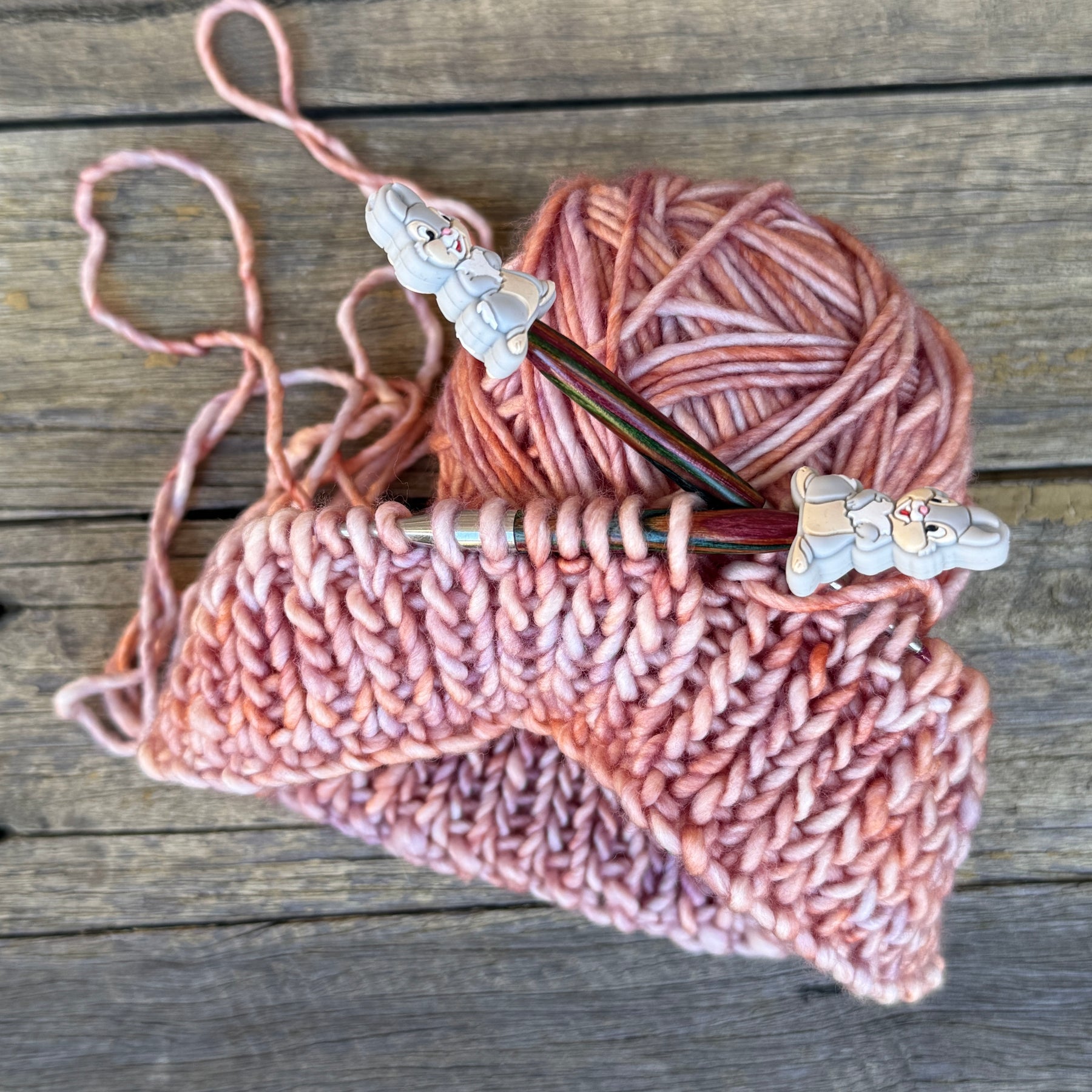 Ladies merino beanie, Peach Apricot Orange flecked hand knitted beanie