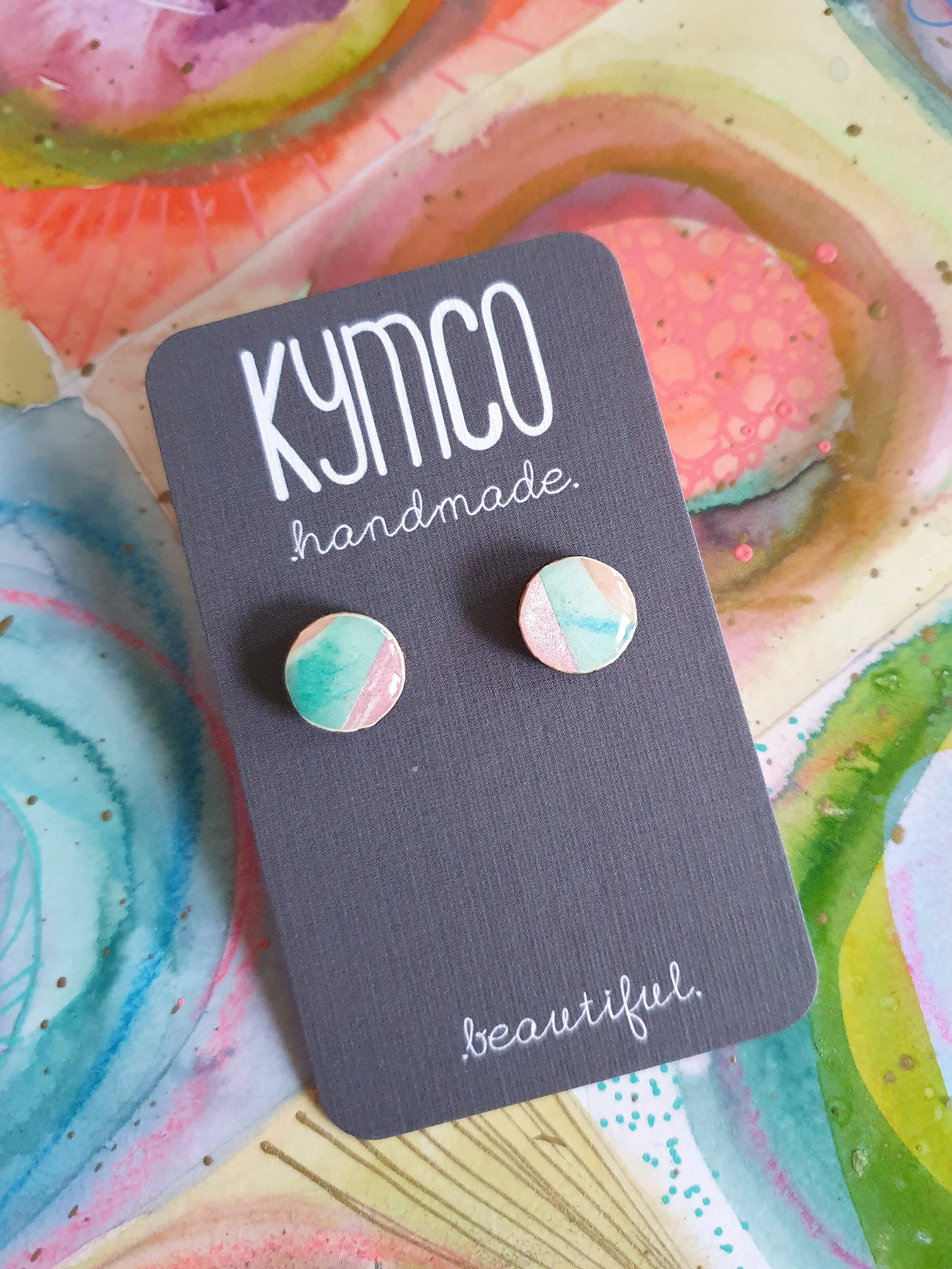 The Tutti Frutti Collection | Resin art jewellery| Stud earrings | Pendants | Brooches