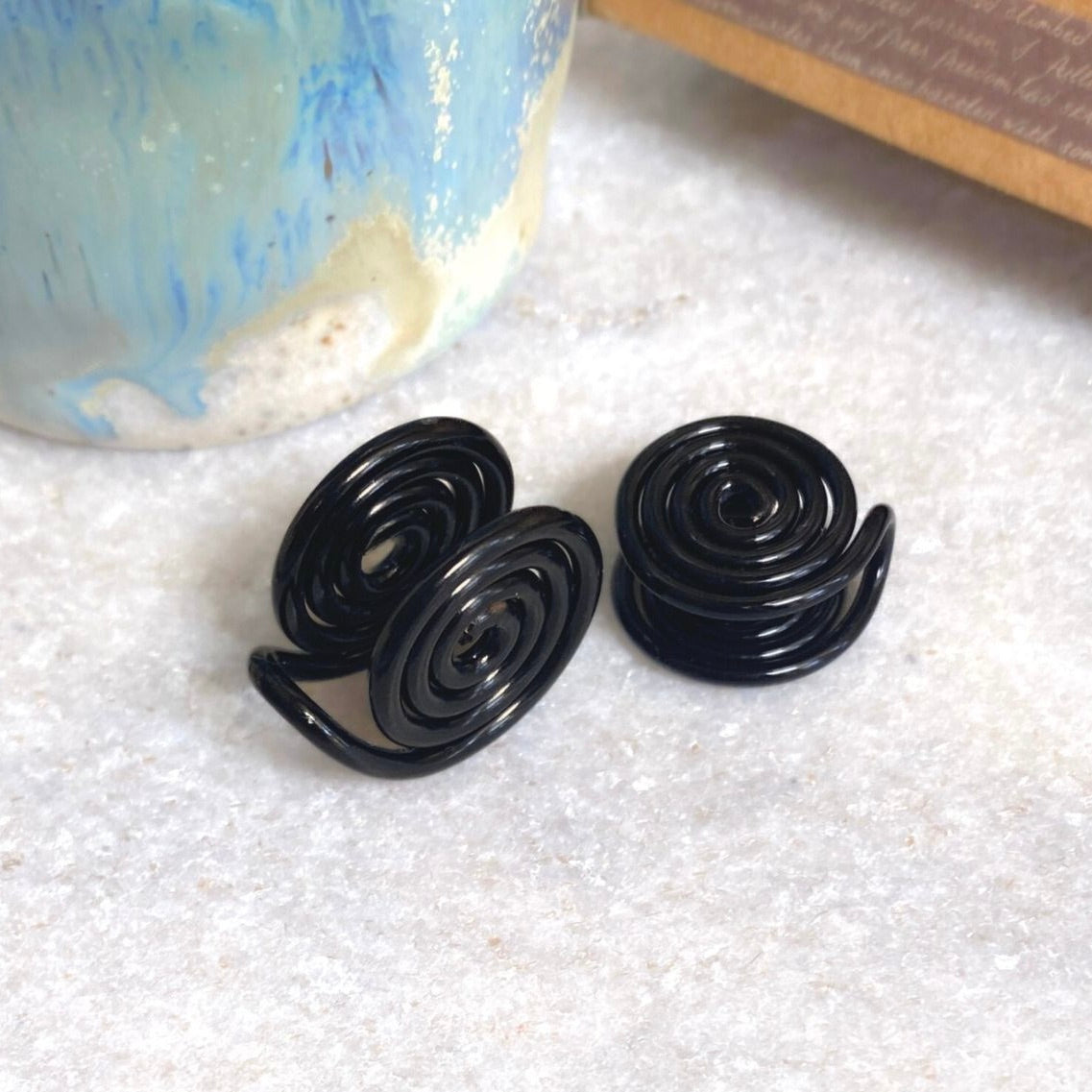 Spiral ear cuff | gold silver copper rose titanium & more | Clip on Compression | 3 sizes
