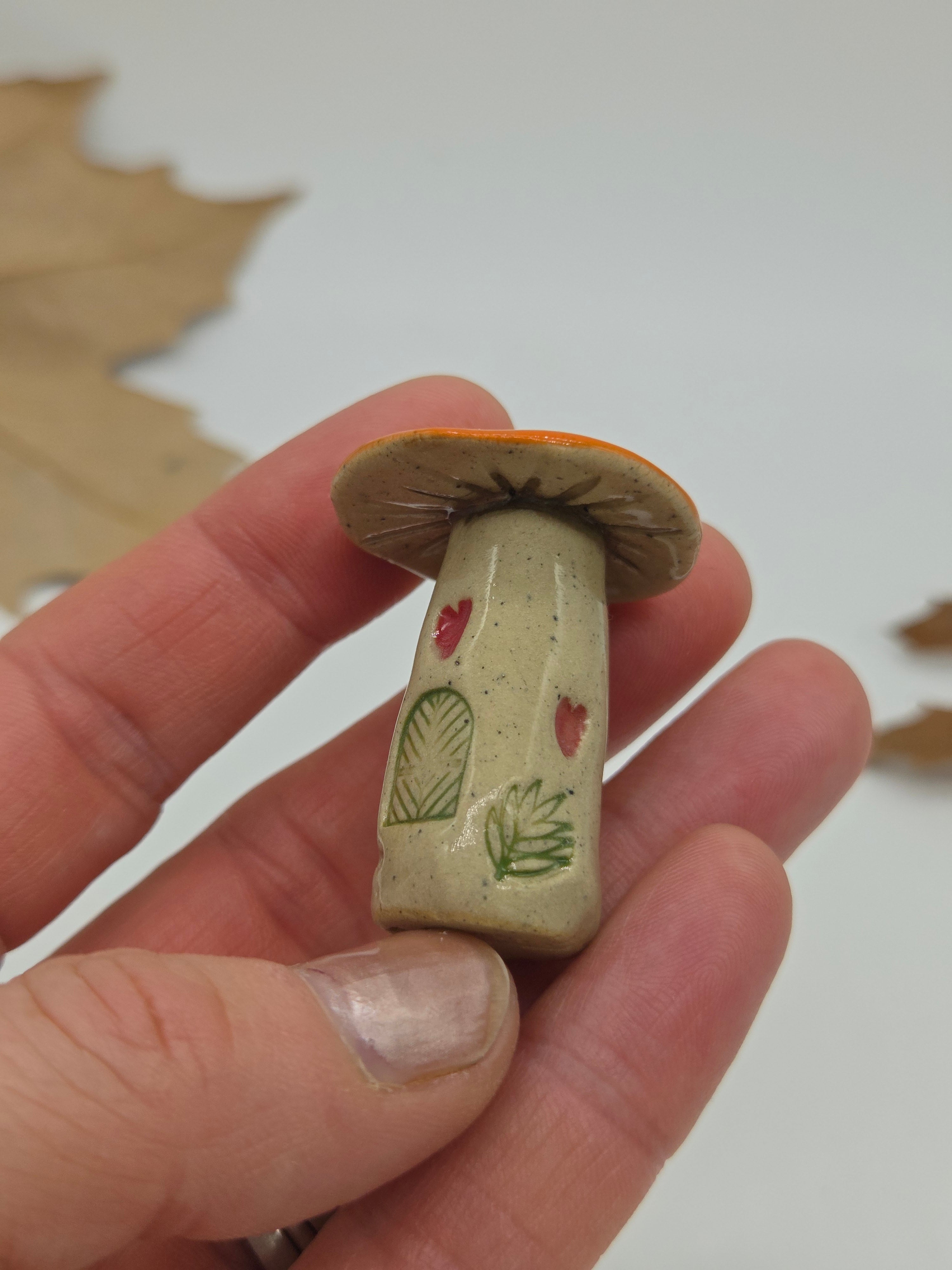 Tiny Toadstool Village - Orange