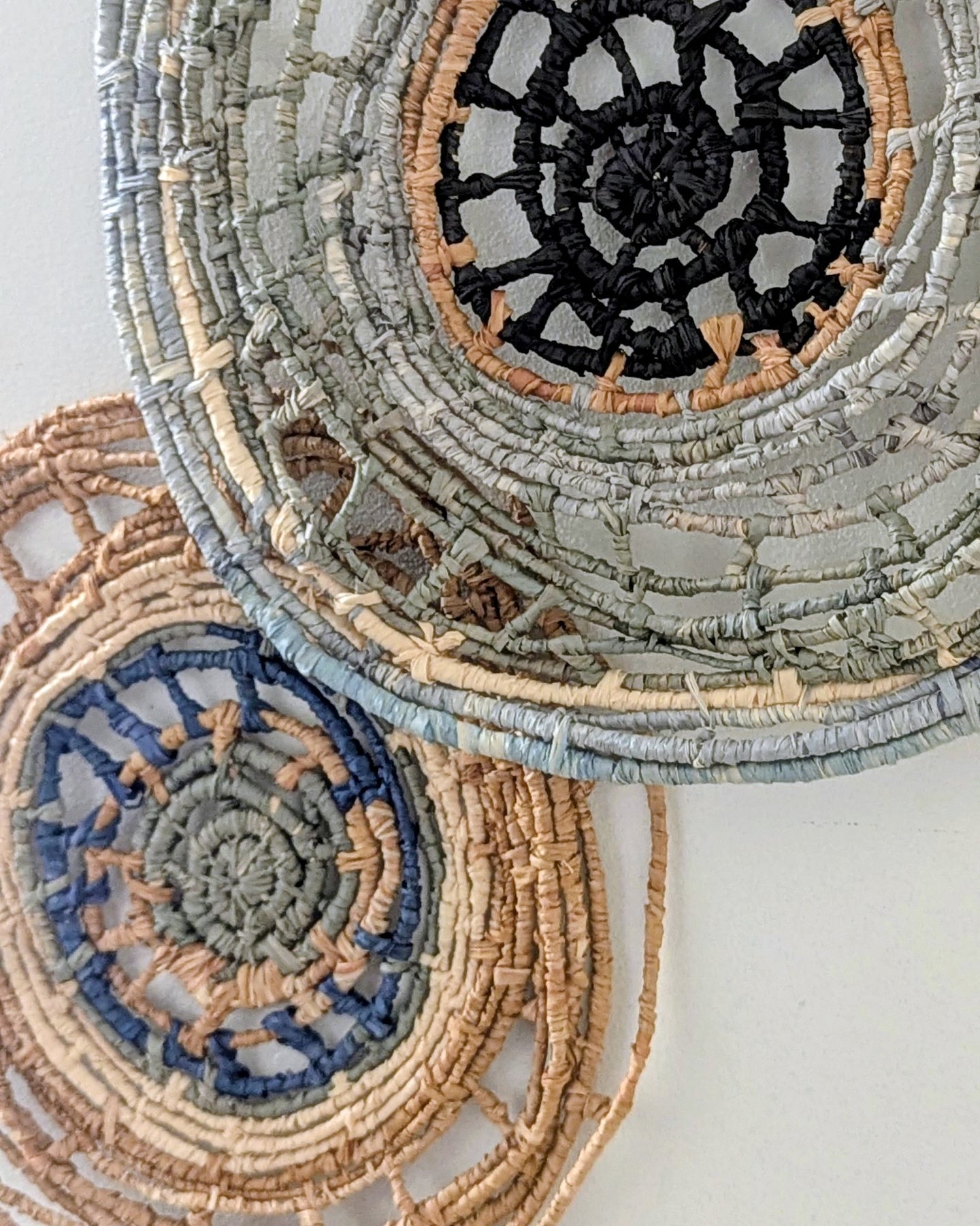 Fibre Art Sculptural Woven Wall Pieces | 2 sizes Choose your Colours Made to Order| Raffia Wall Hangings
