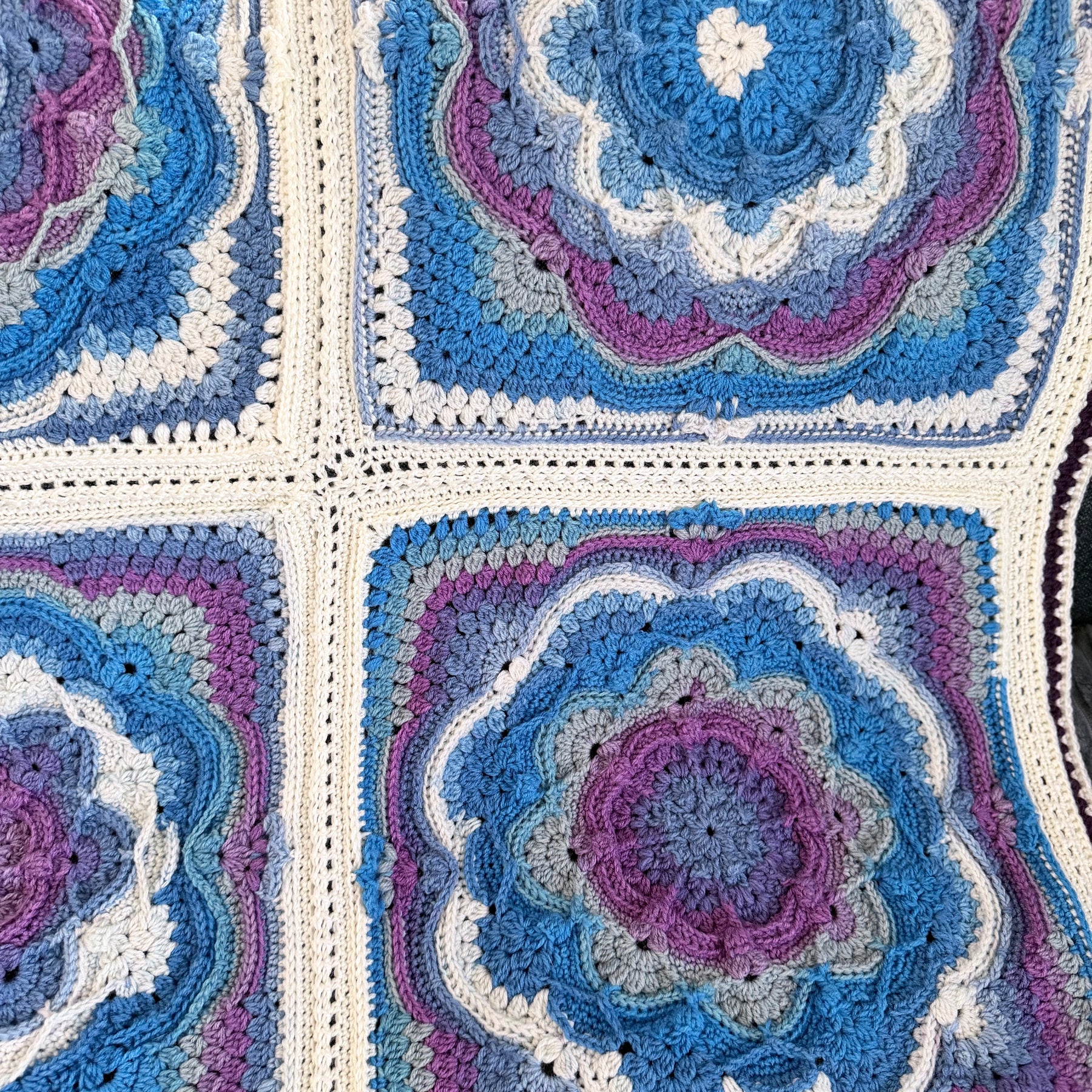 #039 - Large Crocheted Blanket