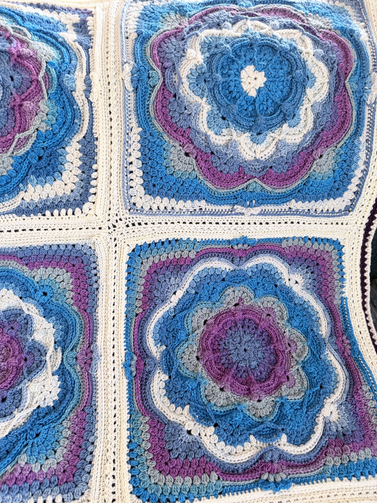 #039 - Large Crocheted Blanket