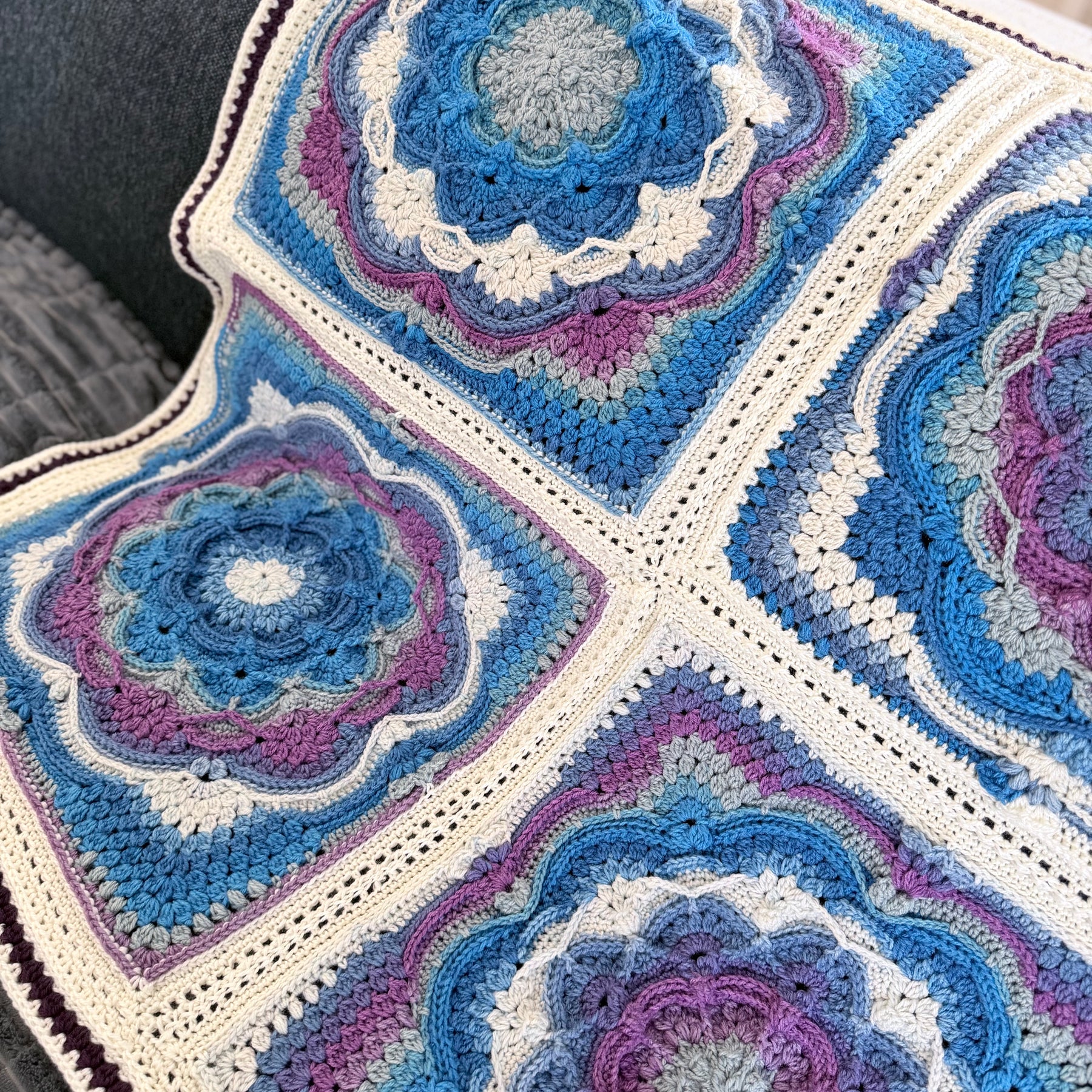 #039 - Large Crocheted Blanket
