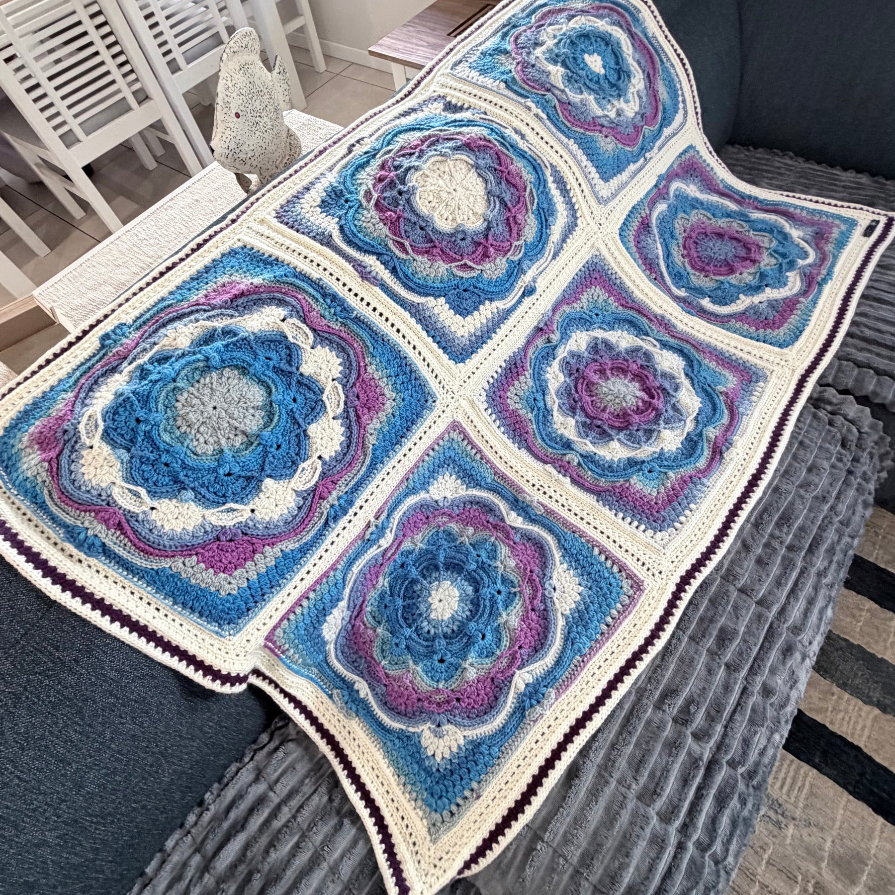 #039 - Large Crocheted Blanket