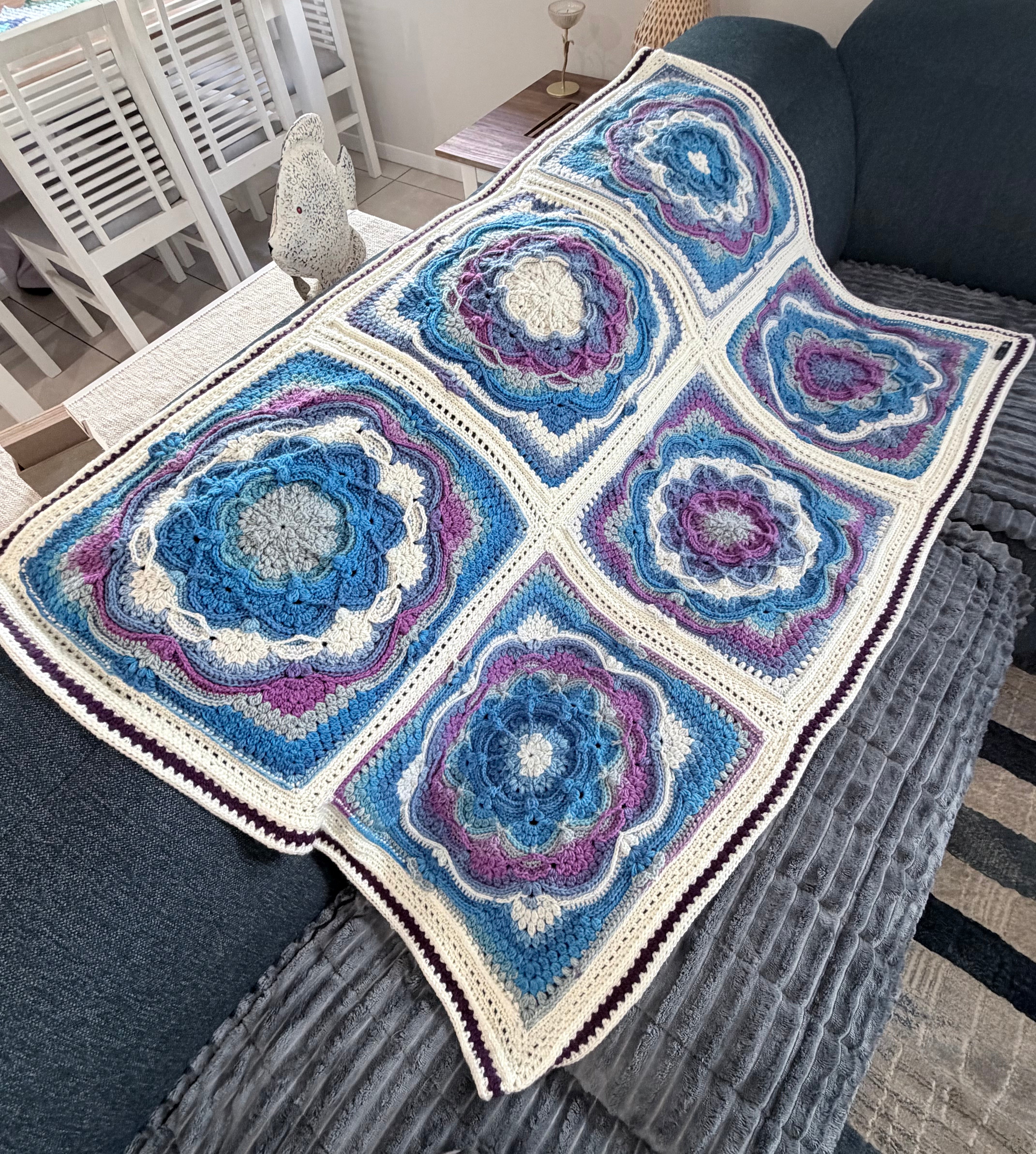 #039 - Large Crocheted Blanket