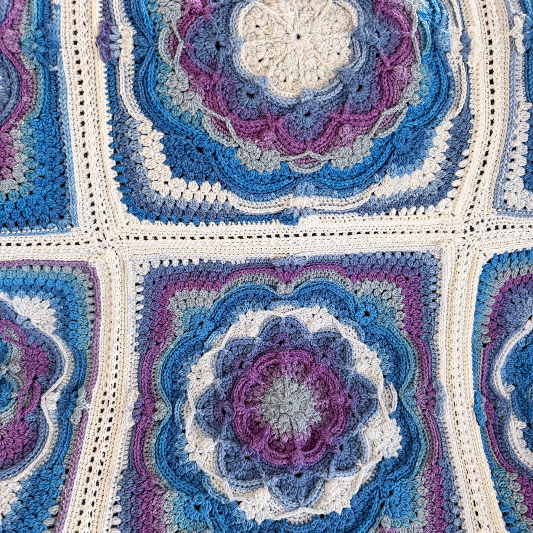 #039 - Large Crocheted Blanket
