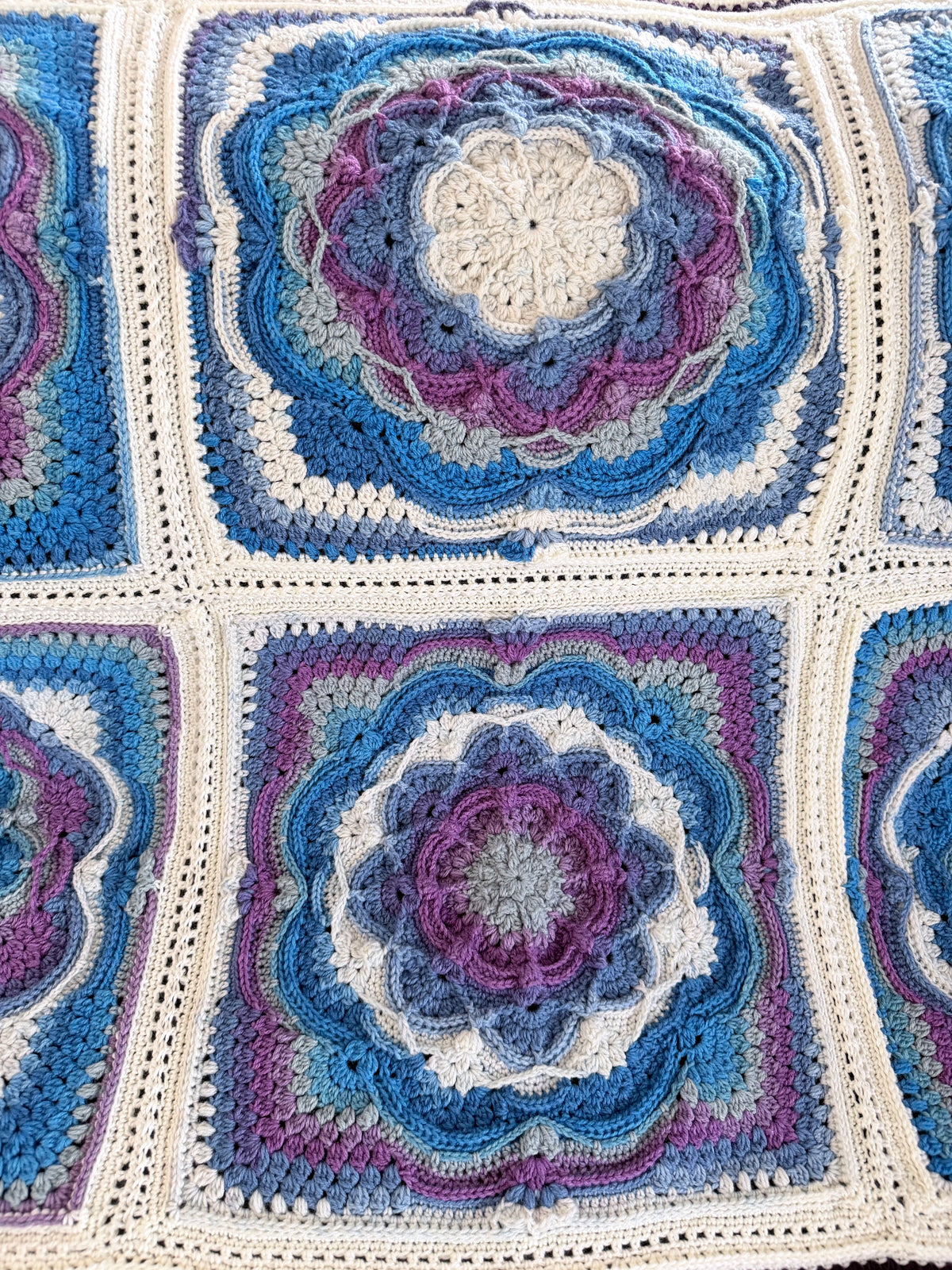 #039 - Large Crocheted Blanket