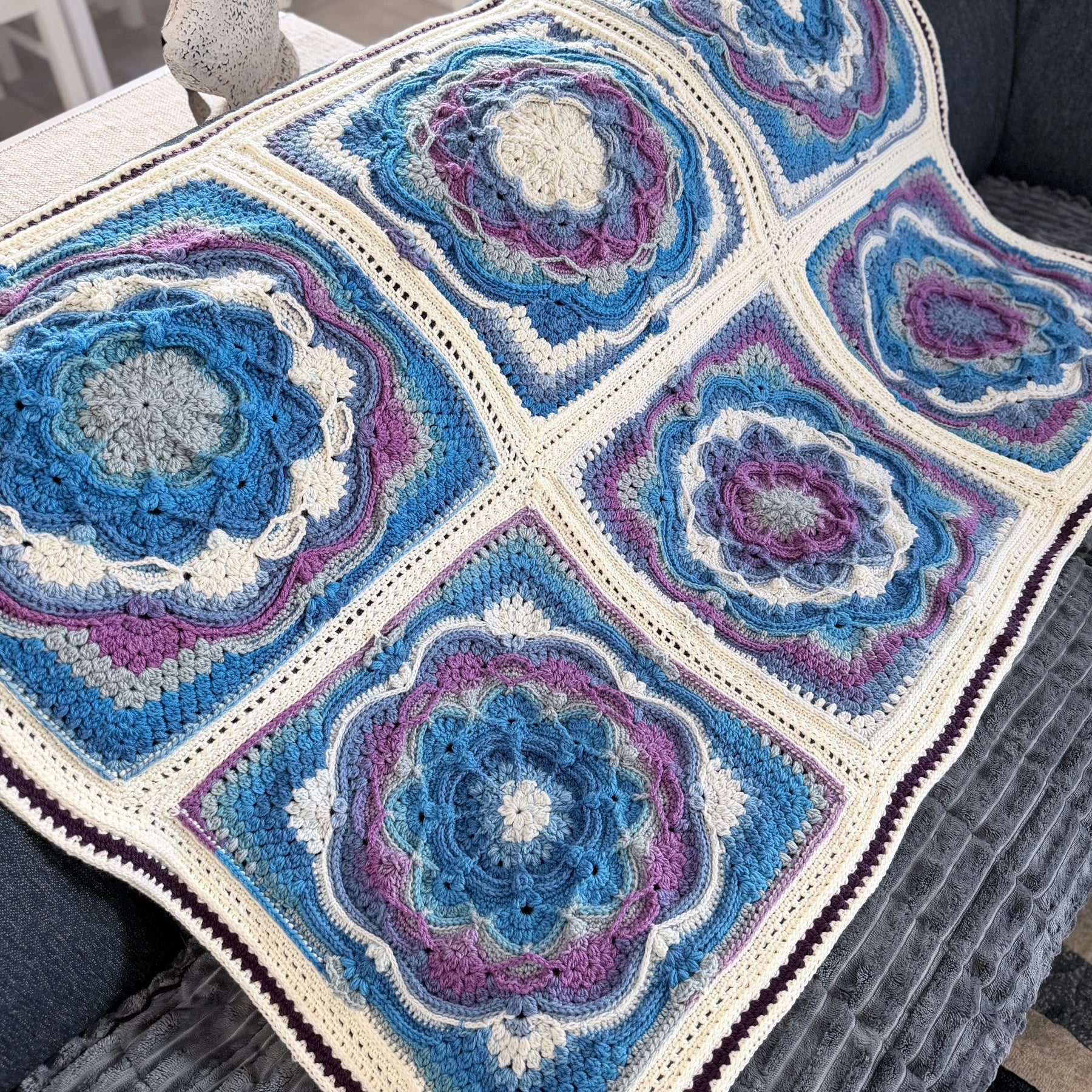 #039 - Large Crocheted Blanket
