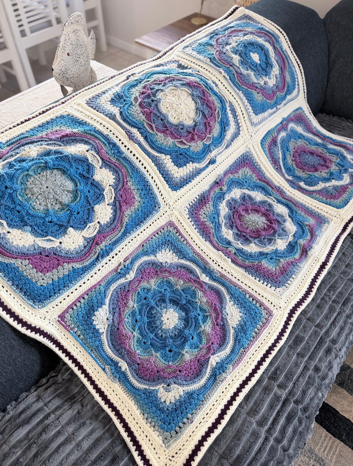 #039 - Large Crocheted Blanket