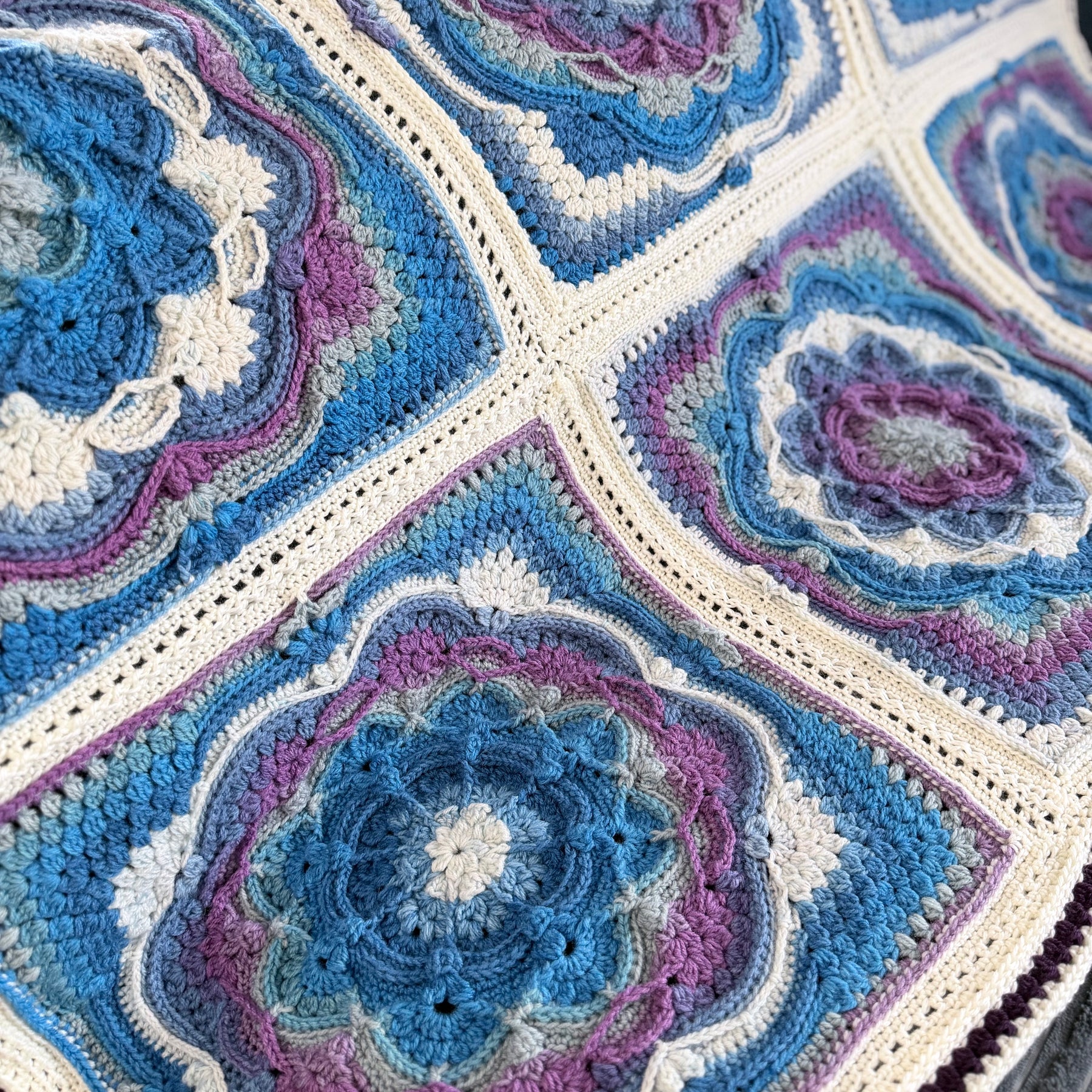 #039 - Large Crocheted Blanket