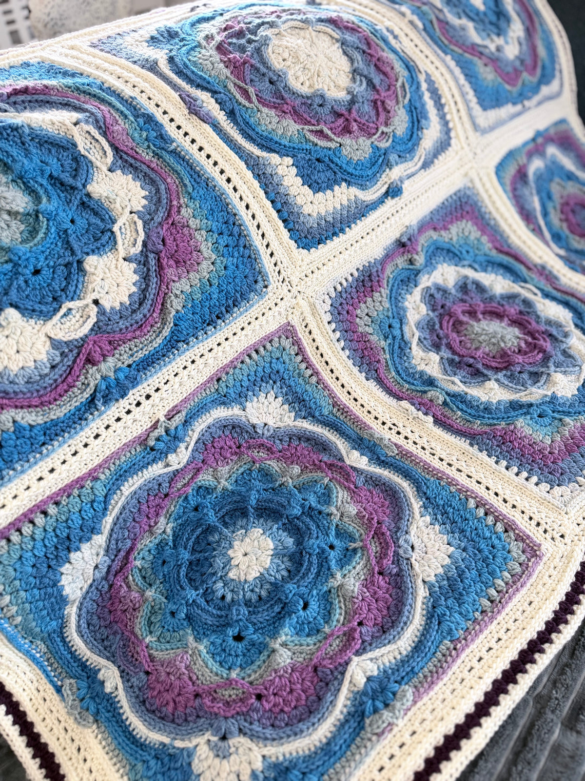 #039 - Large Crocheted Blanket