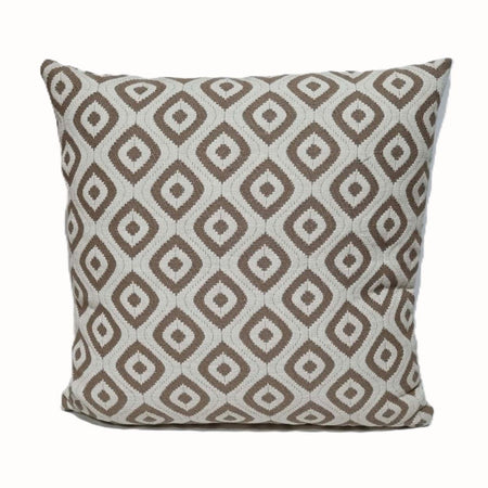 Elegant Brown and Beige Jacquard Cushion Covers – Contemporary Luxe 45x45cm
