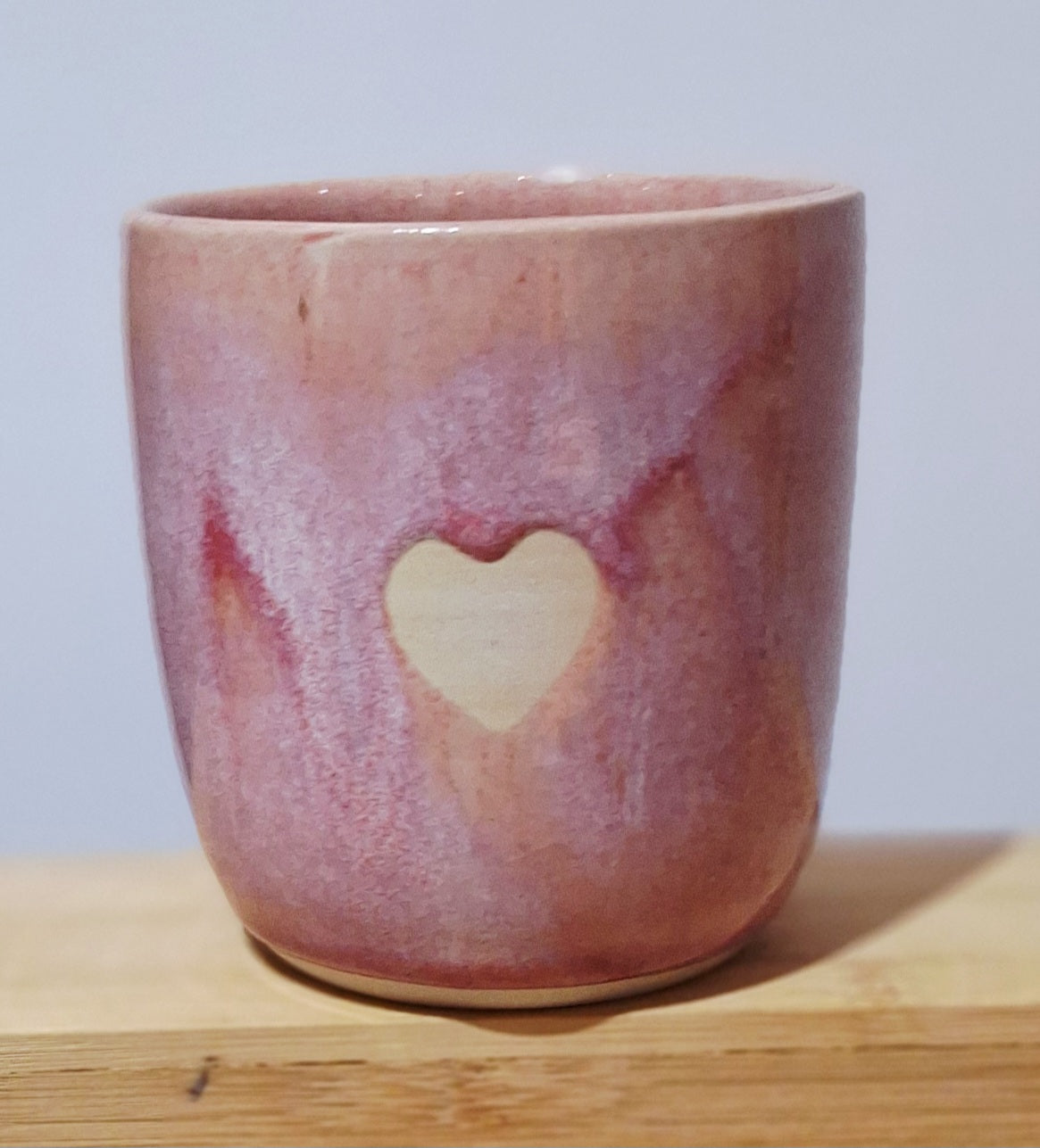 Coffee Latte Cup - Love heart Pink