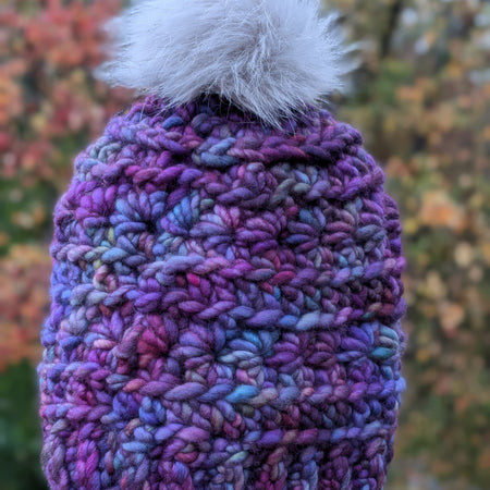 Cozy Fit Merino Beanie Purple Tones