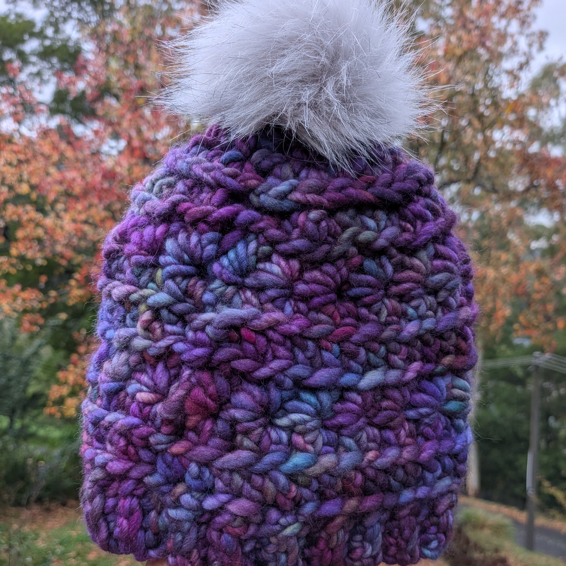 Cozy Fit Merino Beanie Purple Tones