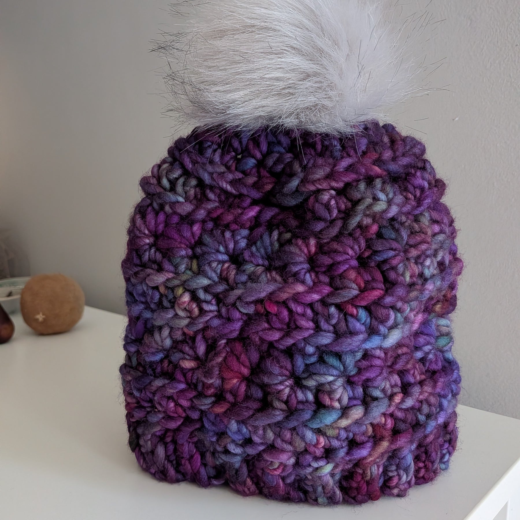 Cozy Fit Merino Beanie Purple Tones