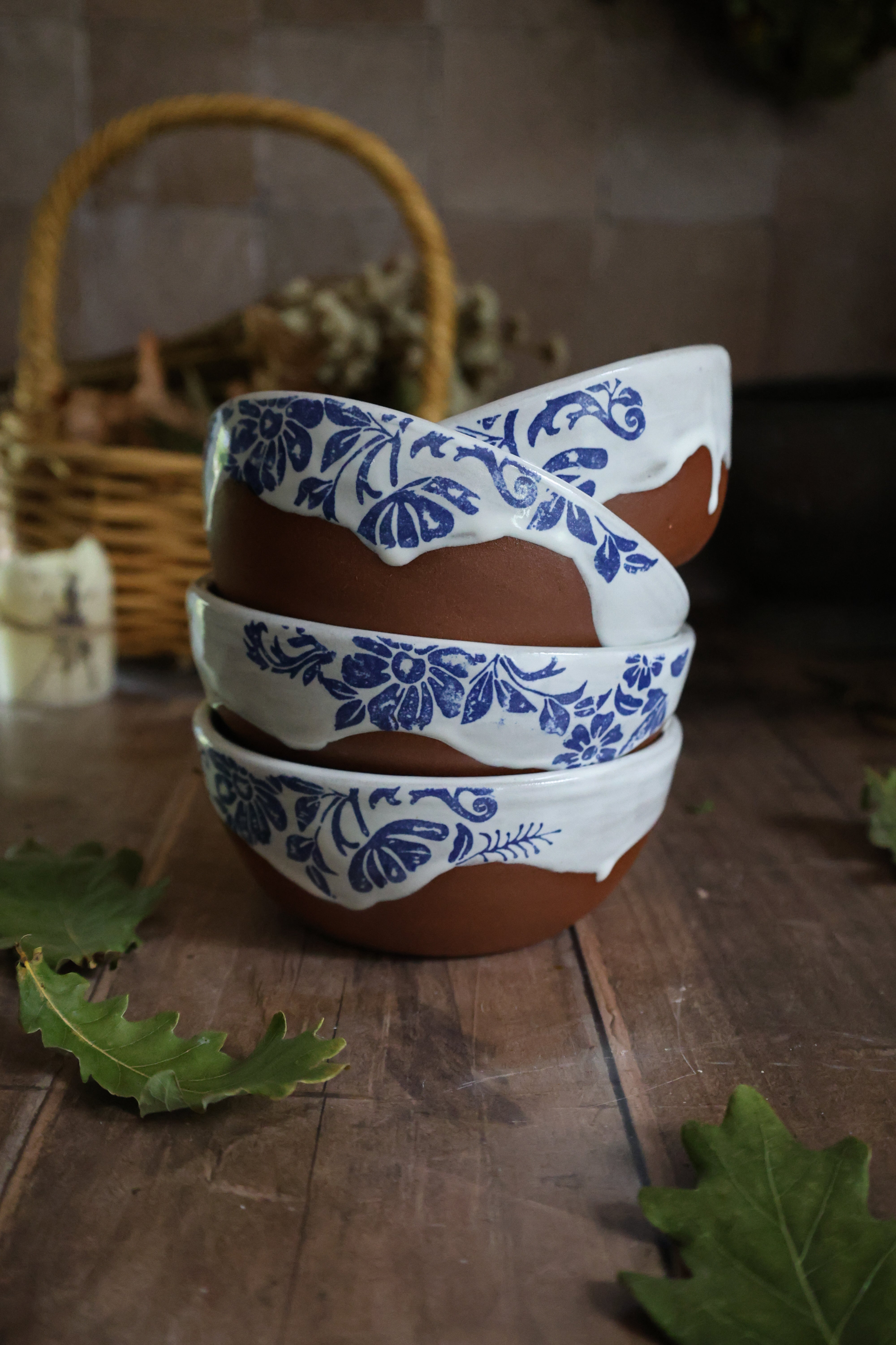 Handmade Ceramic French Provincial Bowls