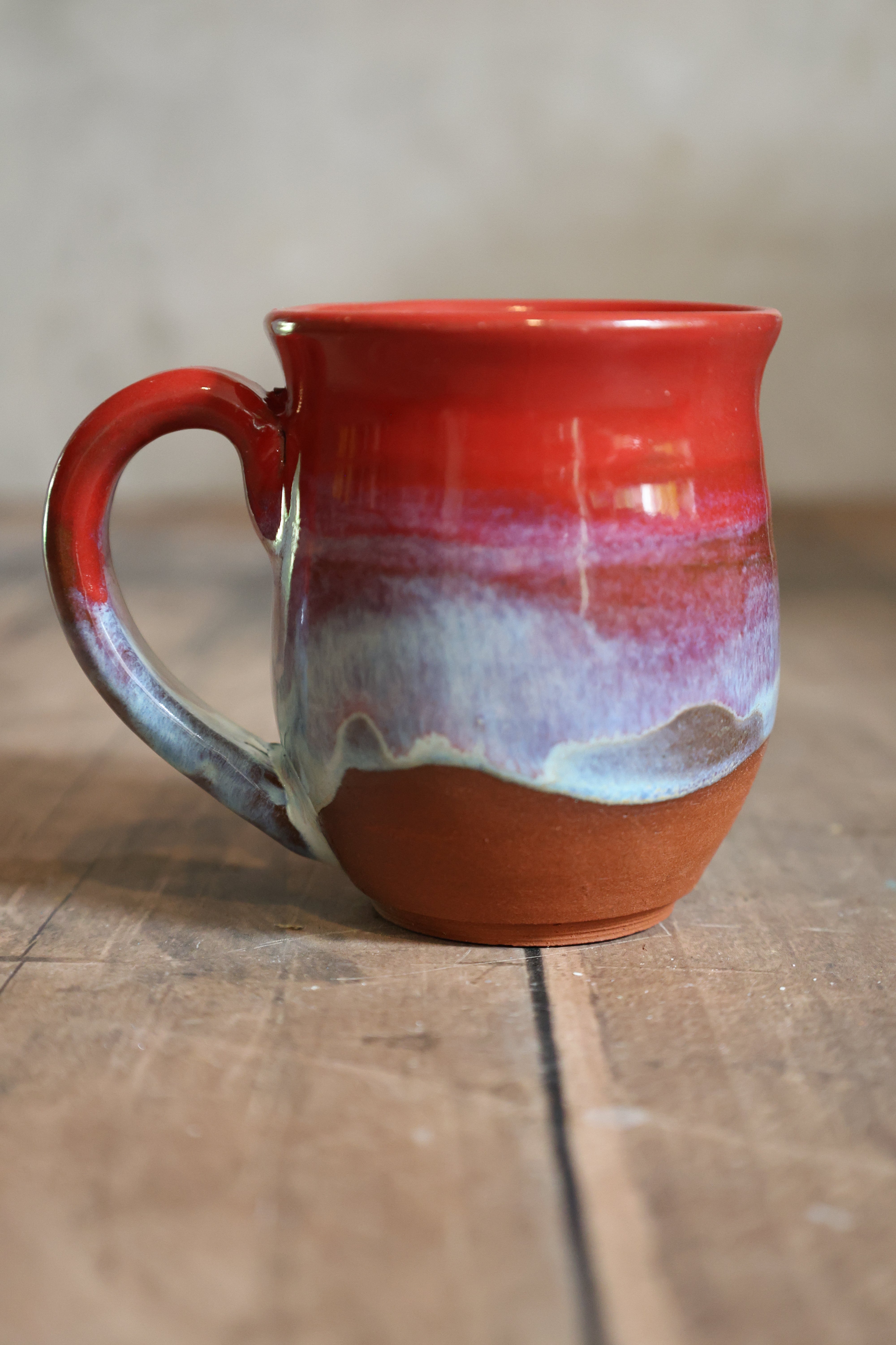 Handmade Ceramic Red Mug