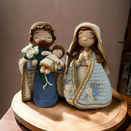 Christmas Crochet Joseph Mary Jesus Family