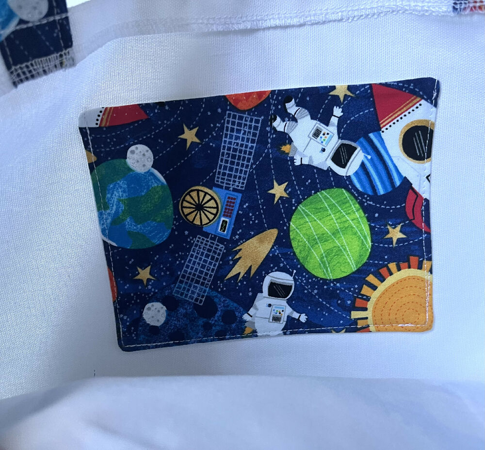 Outer space library/shopping bag