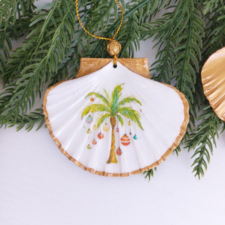 Real shell hanging Christmas ornament - Australian beach Christmas decoration