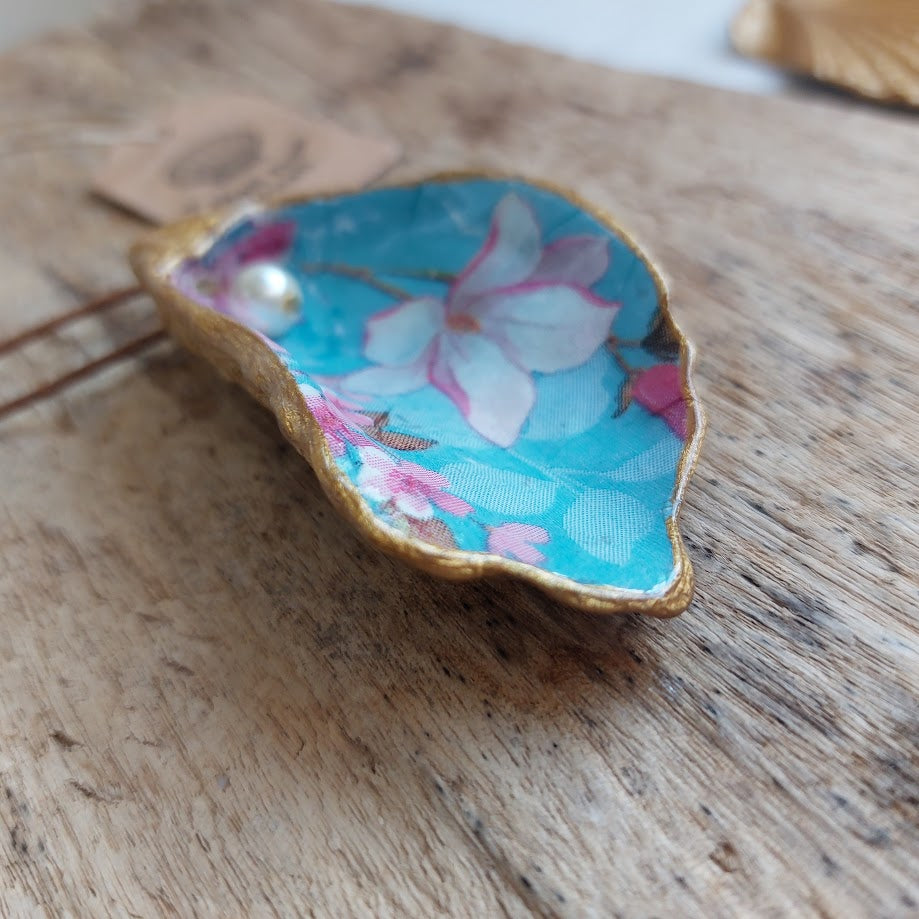 Hanging ornament real oyster shell art