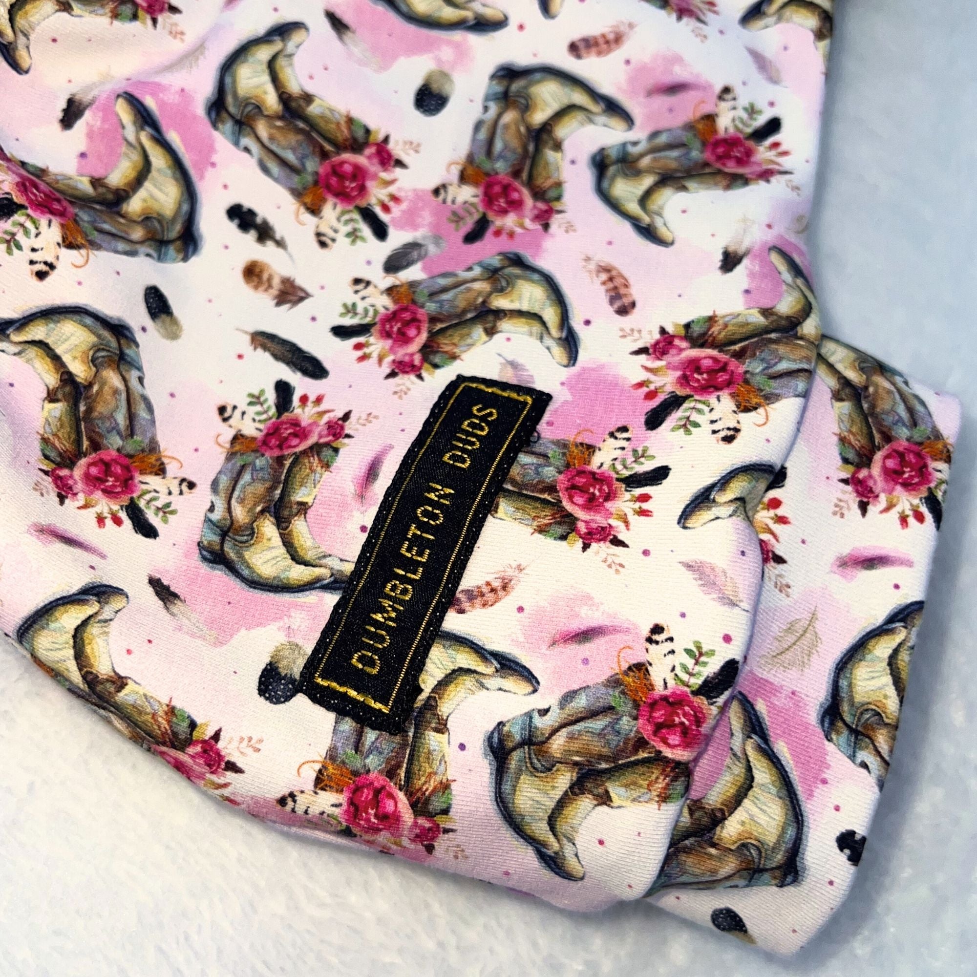 Cowgirl Boots - Handmade Baby Girl Pants by Dumbleton Duds | Size 000, 00, 0, 1