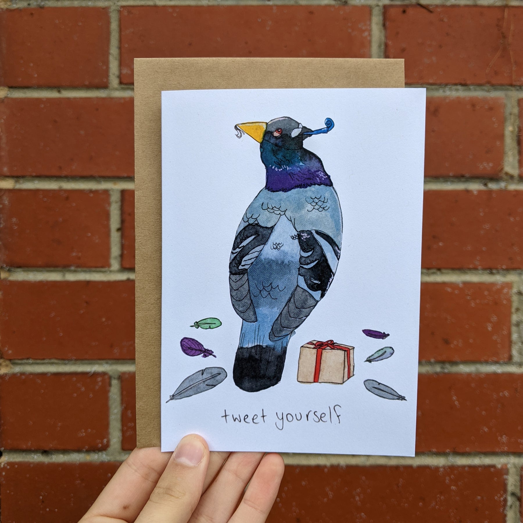 Party Pigeons - set of 6 birthday cards