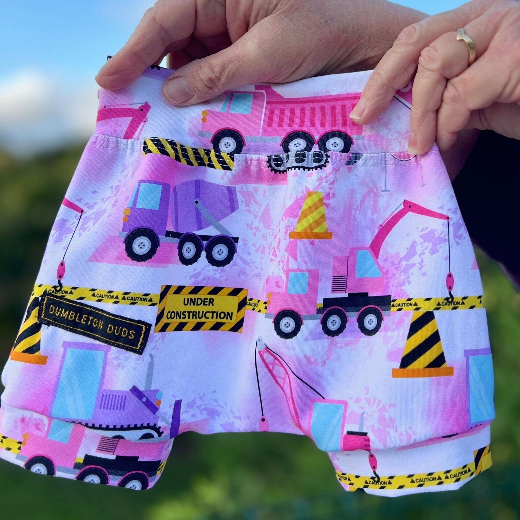Machinery for Girls | Sizes 00, 0 | Handmade Baby Girl Pants by Dumbleton Duds | FREE Postage $50+