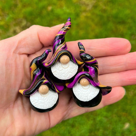 Whimsical gnome trio - Duskwyn, Nyxin & Thornwick