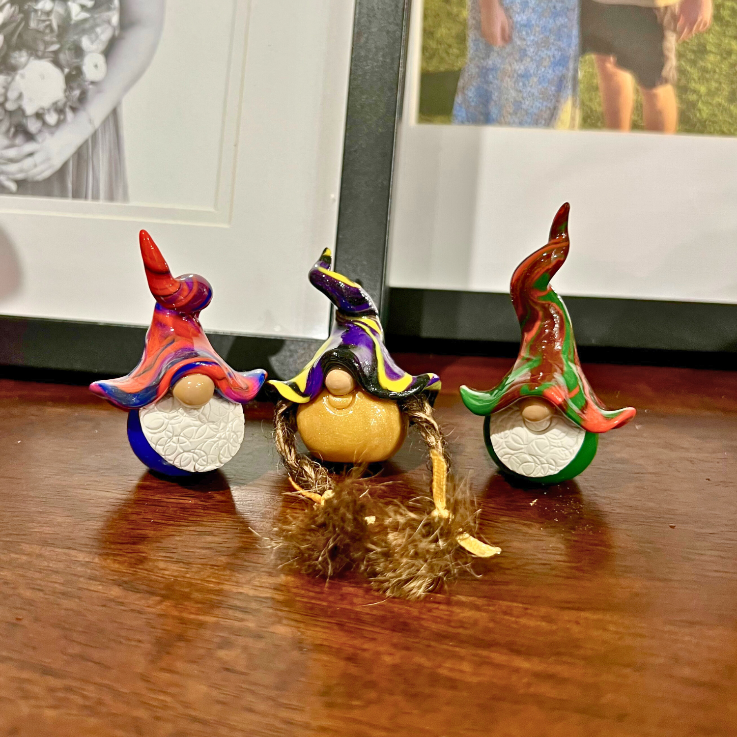 Whimsical gnome trio - Brumble, Fennel & Dottle