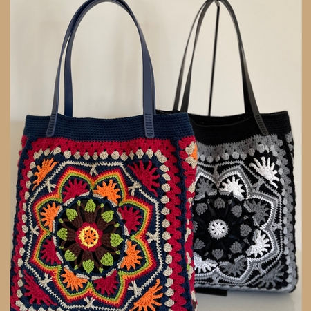 Handmade Cotton Crochet Tote Bag – Stylish, Durable & Lined