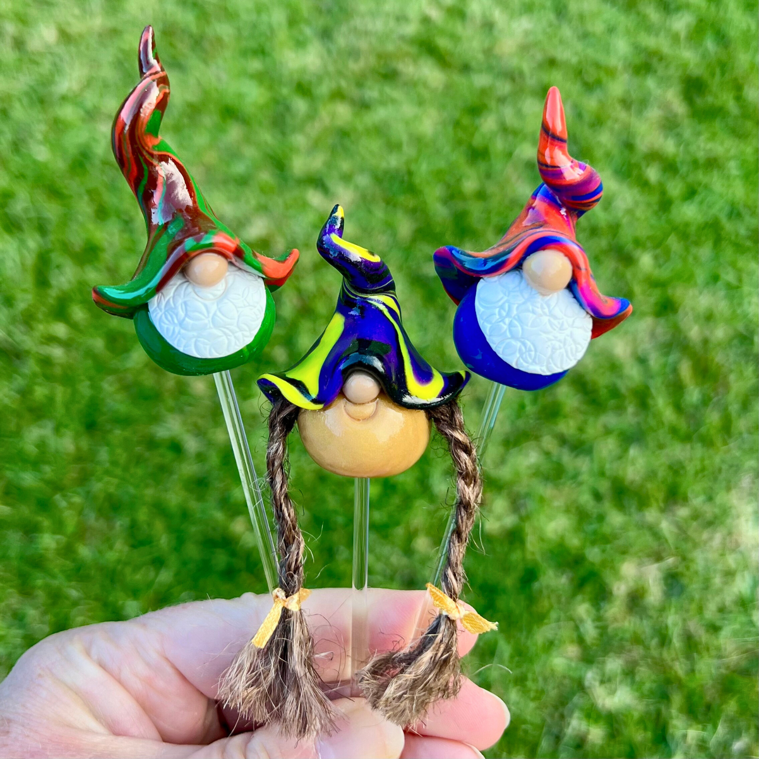 Whimsical gnome trio - Brumble, Fennel & Dottle