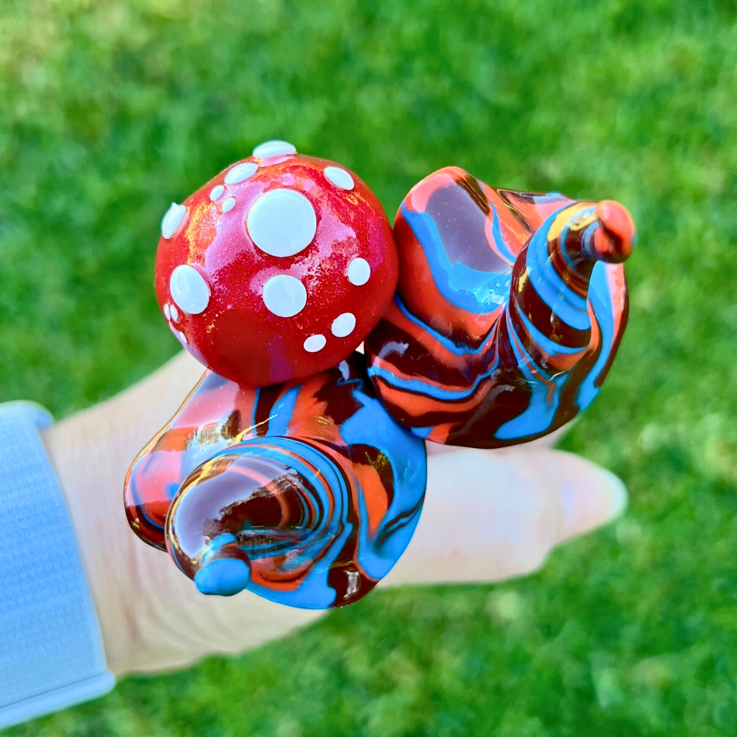 Whimsical gnome/toadstool trio - Muddle & Snork