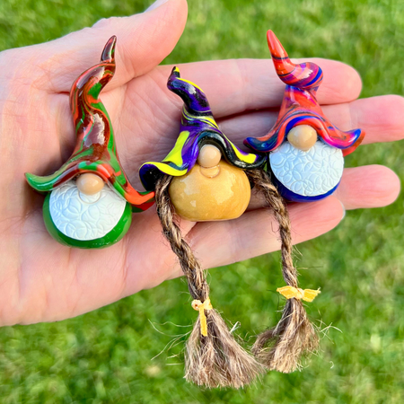 Whimsical gnome trio - Brumble, Fennel & Dottle