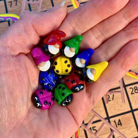 Sweet mini gnomes and ladybugs (set of 10)